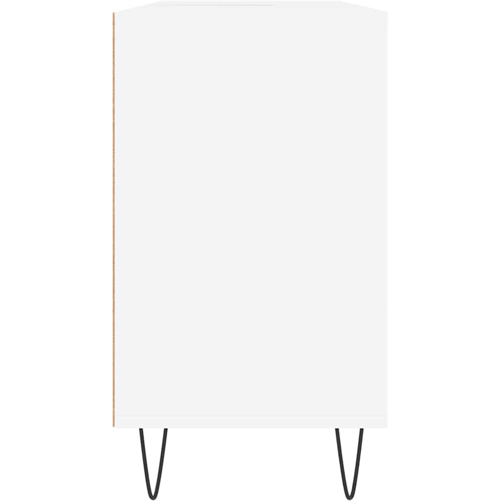 vidaXL Single Door 4 Open Shelf White Bathroom Cabinet Image 7