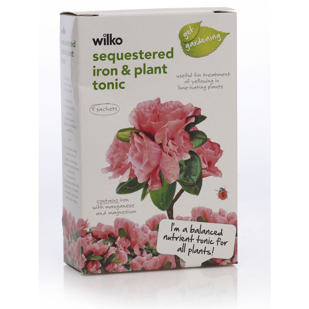 Wilko 5 sachets Sequestered Iron And Plant Tonic Image