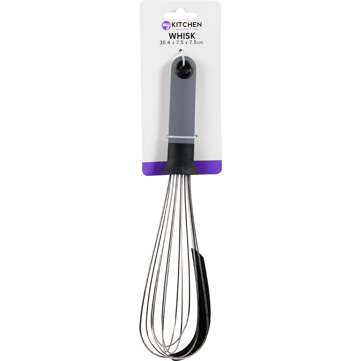 My Kitchen Nylon Whisk with Soft Touch Handle - Grey Image 1