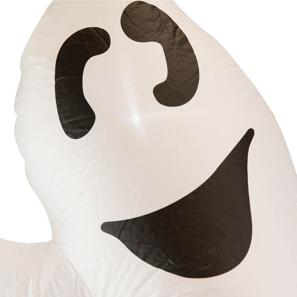Arlec Halloween 6ft White LED Inflatable Pumpkin with Ghost Image 4