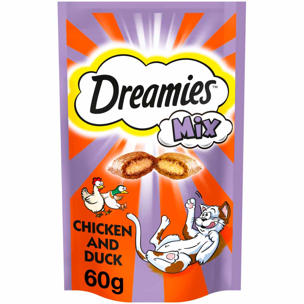 Dreamies Chicken and Duck Cat Treats 60g  - wilko