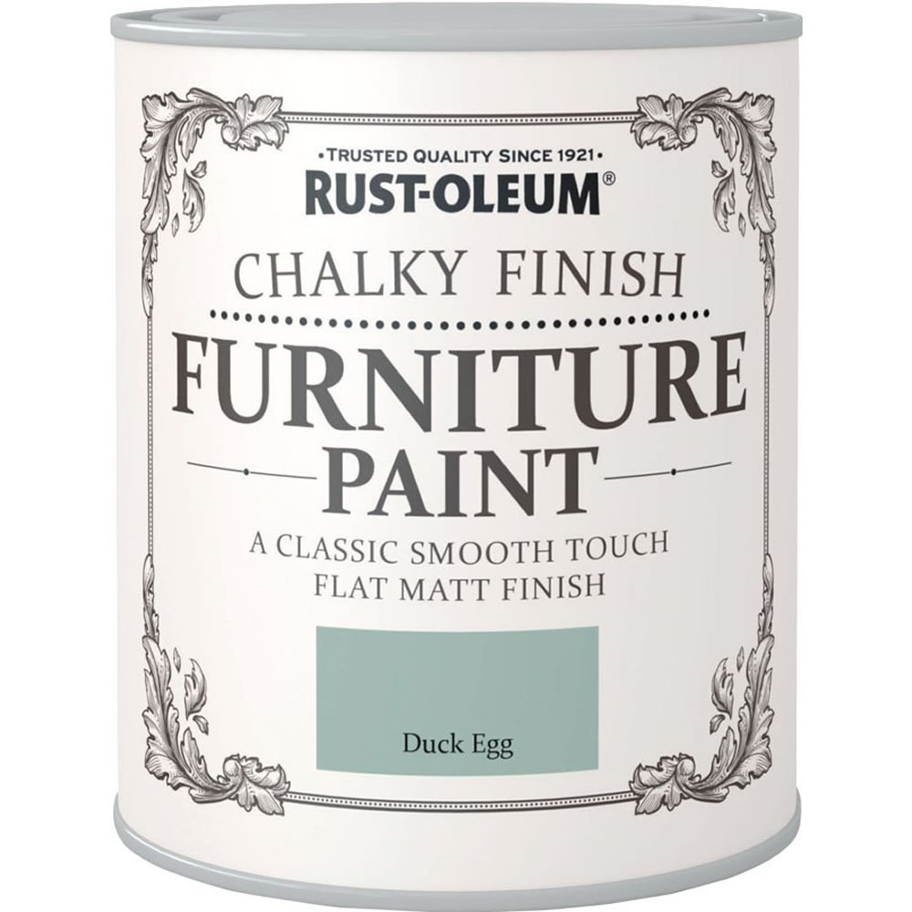 RustOleum Duck Egg Chalky Finish Furniture Paint 750ml Wilko