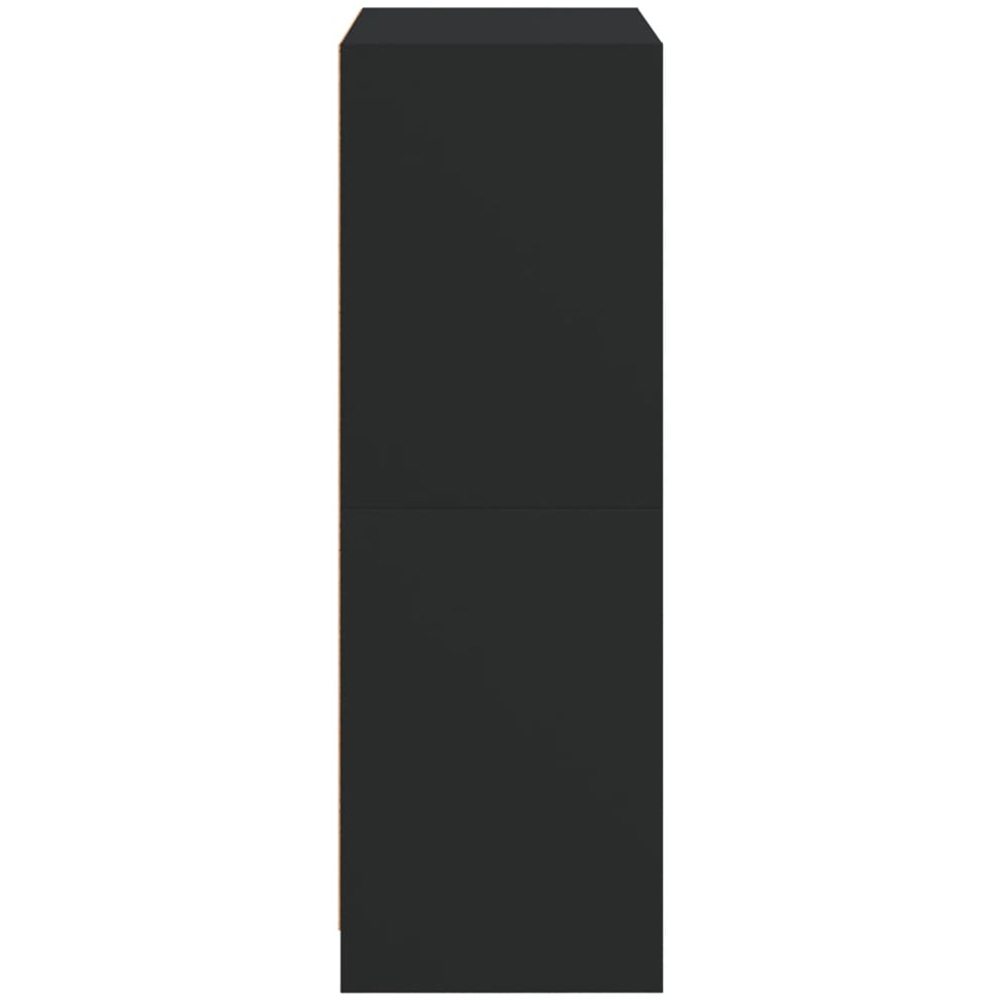 vidaXL 6 Door Black Narrow Highboard Image 8