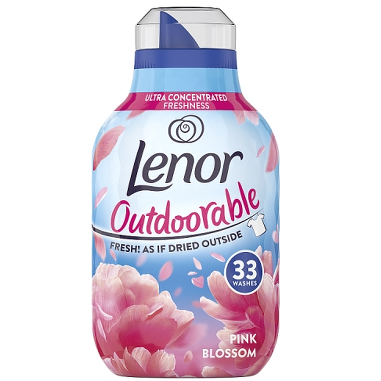 Lenor Pink Blossom Outdoorable Fabric Conditioner 33 Washes Image
