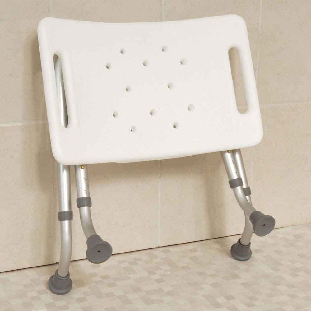 NRS Healthcare White Adjustable Shower Stool Image 5