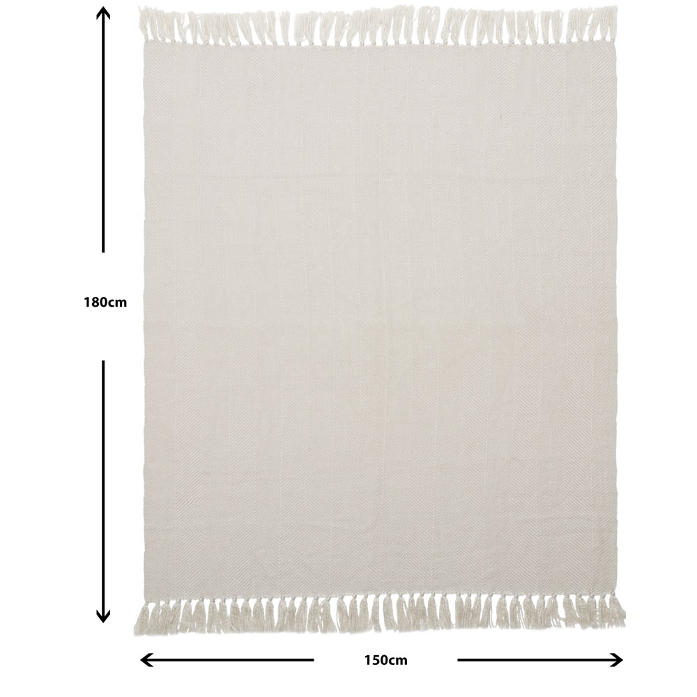 Wilko Stone Shimmer Knit Throw 150 x 180cm Image 3