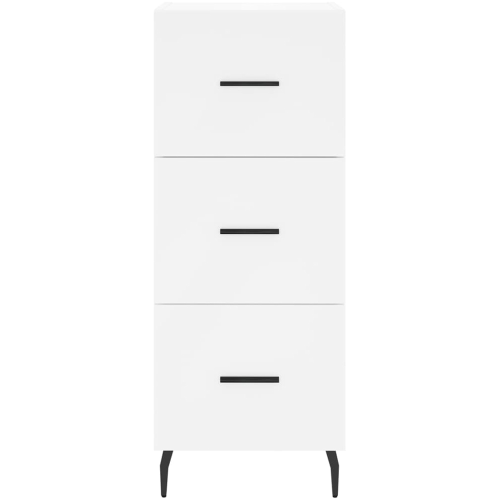vidaXL 3 Drawer White Sideboard Image 6