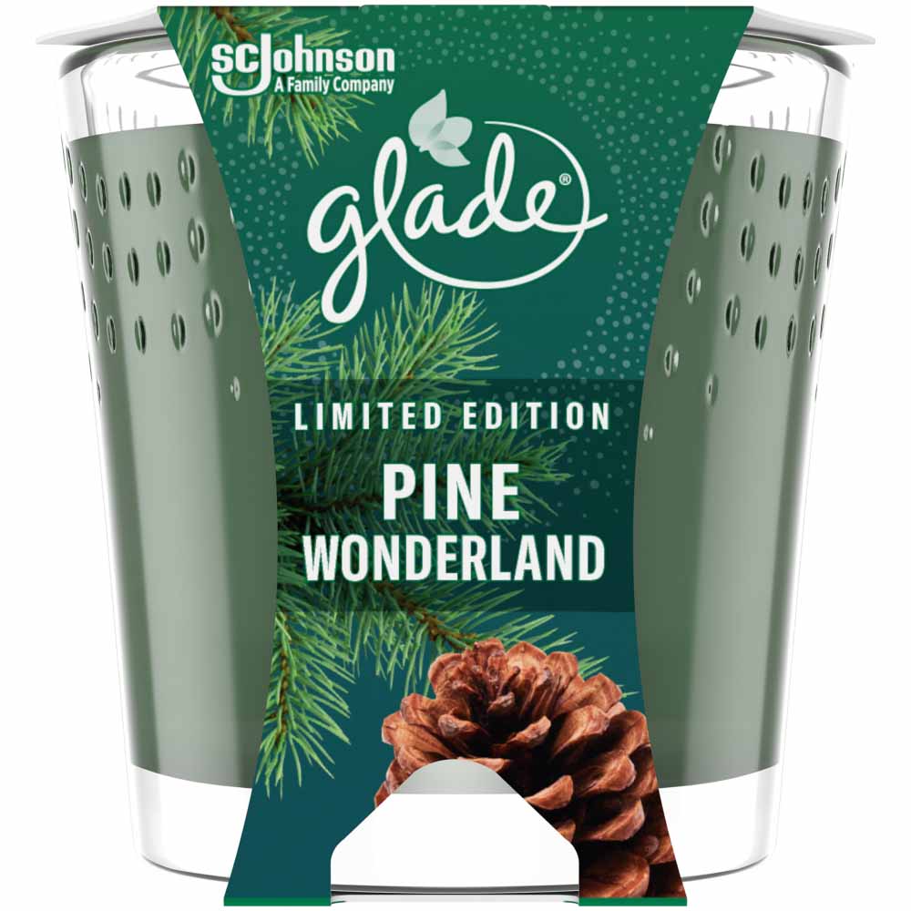 Glade Candle Pine Wonderland Air Freshener 129g Image 2