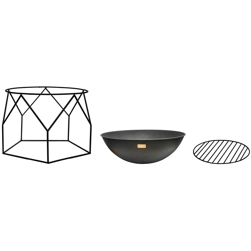 Ivyline Black Buckingham Fire Pit 51 x 70cm Image 3