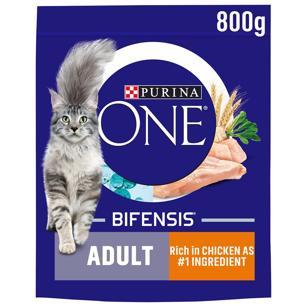 Purina ONE Adult Cat Rich in Chicken Dry Food Case of 4 x 800g Image 2