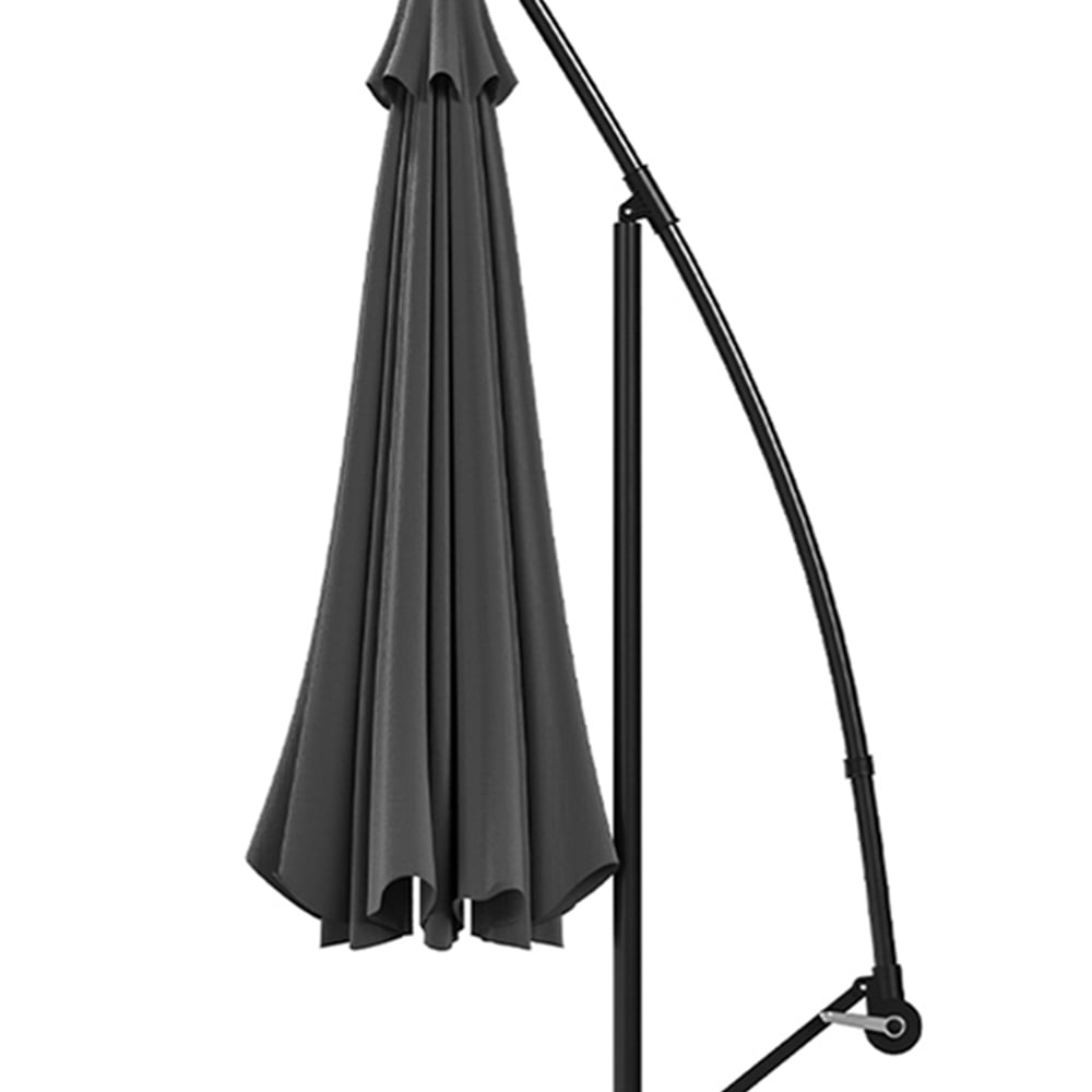 Living and Home Beige Cantilever Parasol with Cross Baase and Square Base 3m Image 5