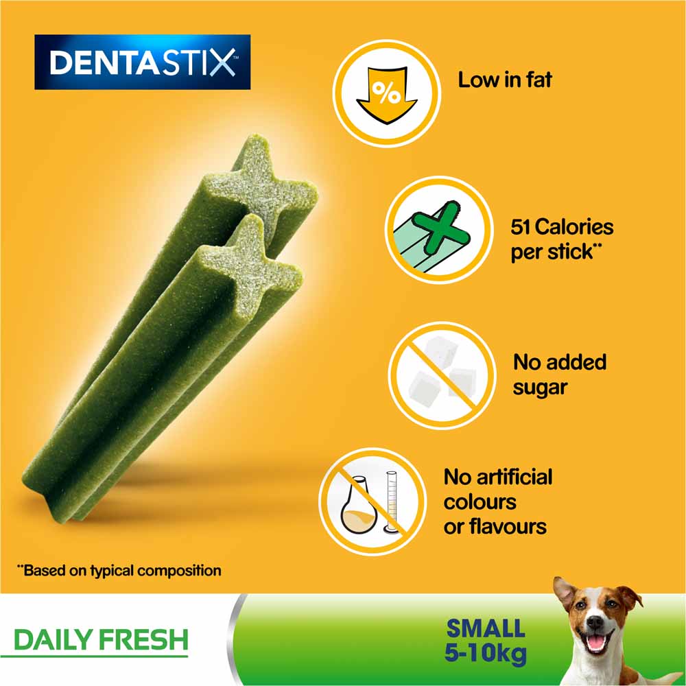 Pedigree 7 pack Dentastix Daily Oral Care Dog Treats for Small Dogs Image 5
