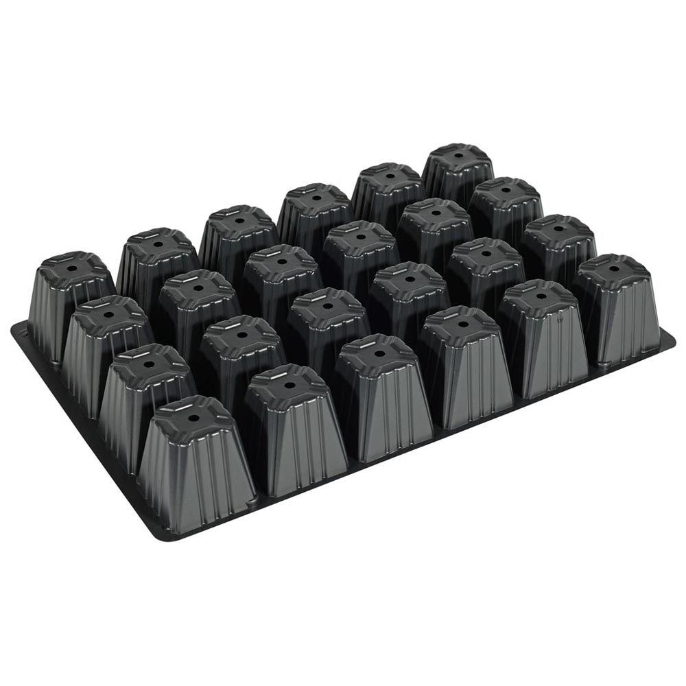 Wilko Black Seed Tray 24 Inserts 5 Pack Image 5