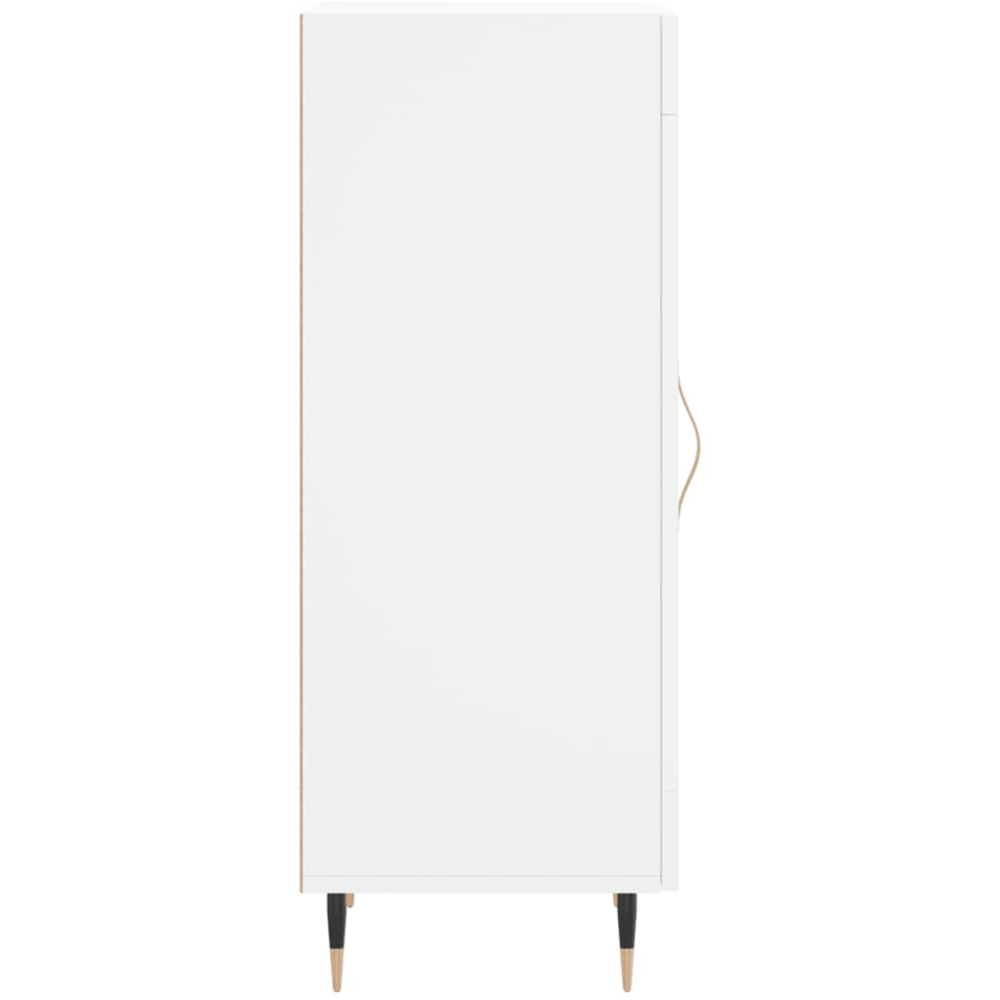vidaXL Single Glass Door White Sideboard Image 7