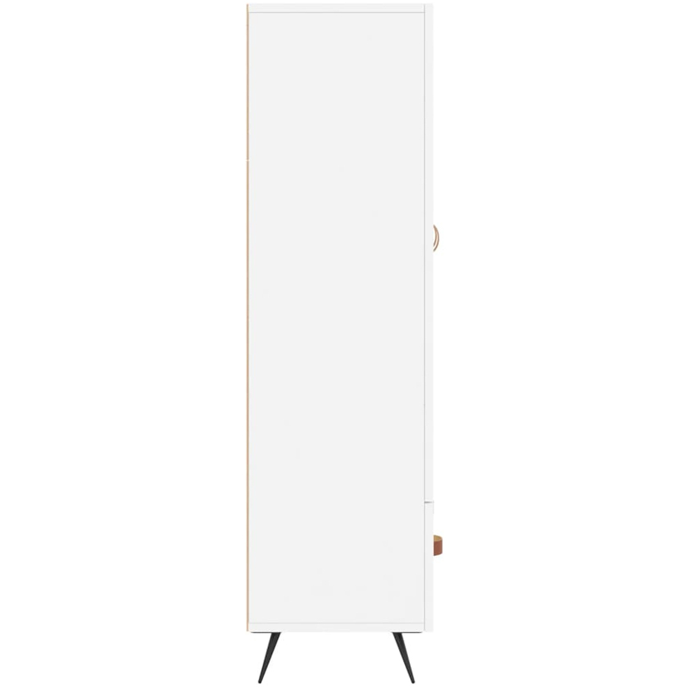 vidaXL 2 Door Single Drawer White Highboard Image 7