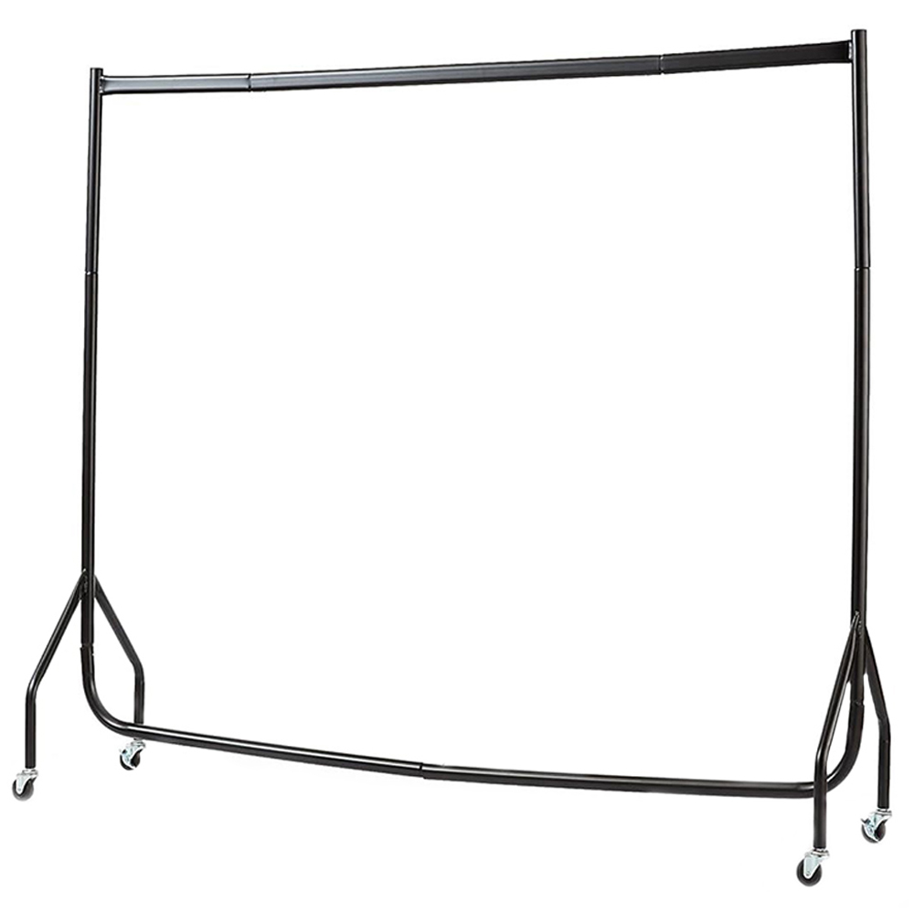 House of Home Superior Heavy Duty Black Clothes Rail 5 x 5ft Image 1