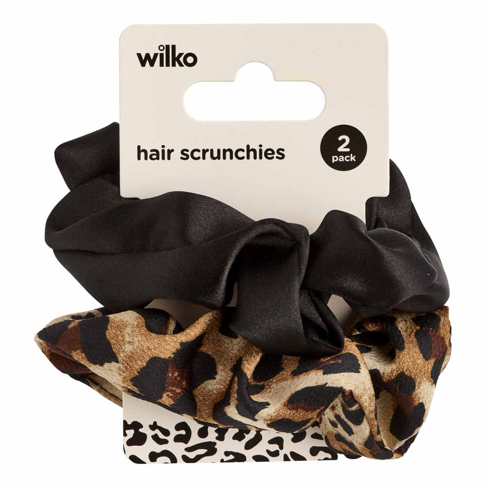 Wilko Leopard Scrunchie 2 Pack Image 2