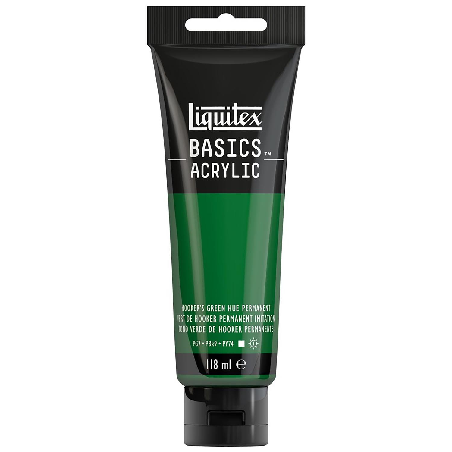 Liquitex Basics Acrylic Paint Hooker's Green Hue Permanent 118ml Image