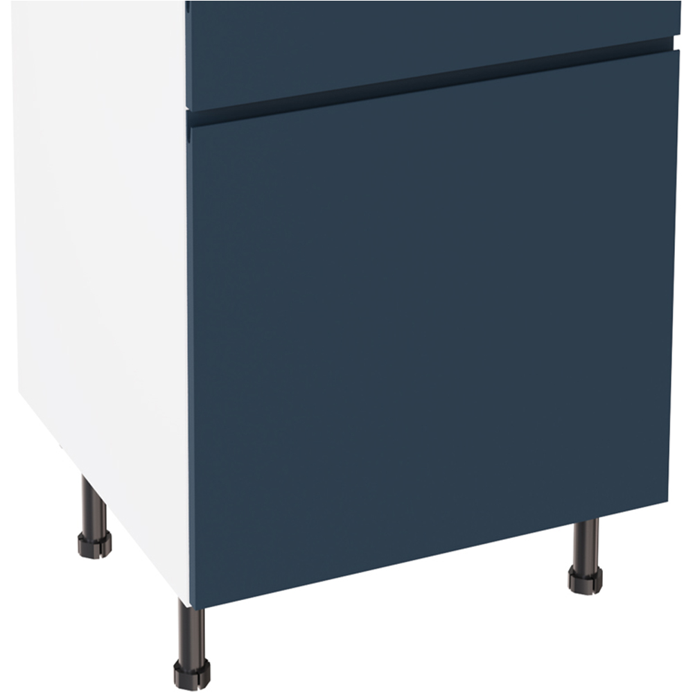 Kitchen Kit J-Pull Indigo Blue Drawerline Base Cabinet 600mm Image 3