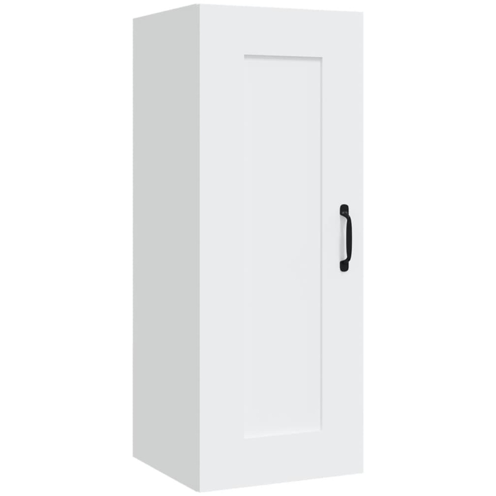 vidaXL Single Door White Wall Cabinet Image 2