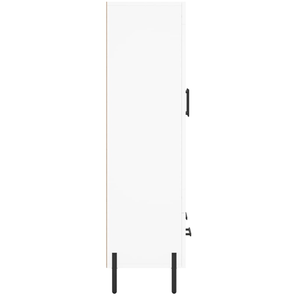 vidaXL 2 Door Single Drawer White Highboard Image 7
