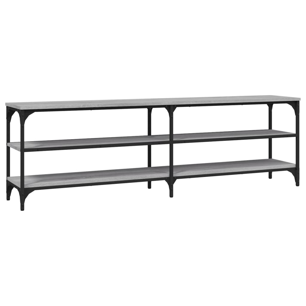 vidaXL 3 Shelf Grey Sonoma TV Cabinet Image 2