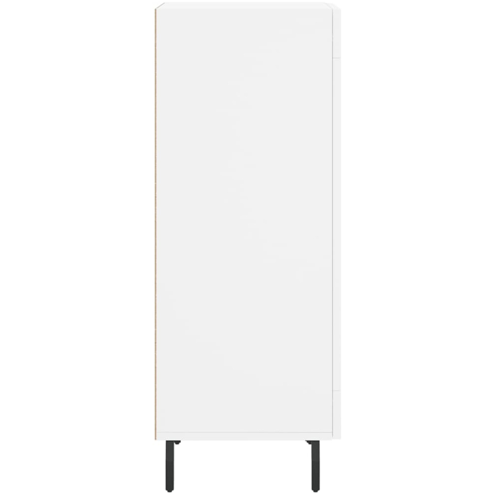 vidaXL Single Door White Sideboard Image 7
