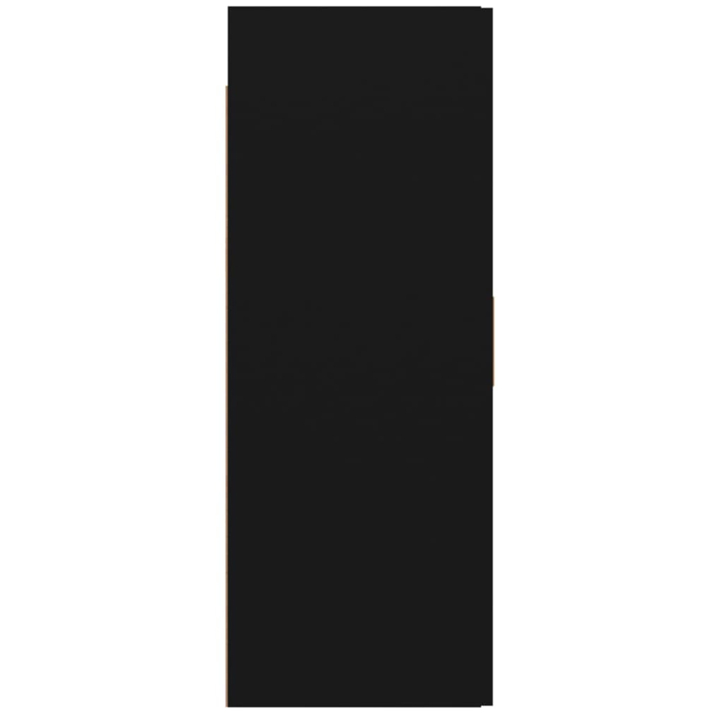 vidaXL 2 Door Black Hanging Wall Cabinet Image 7