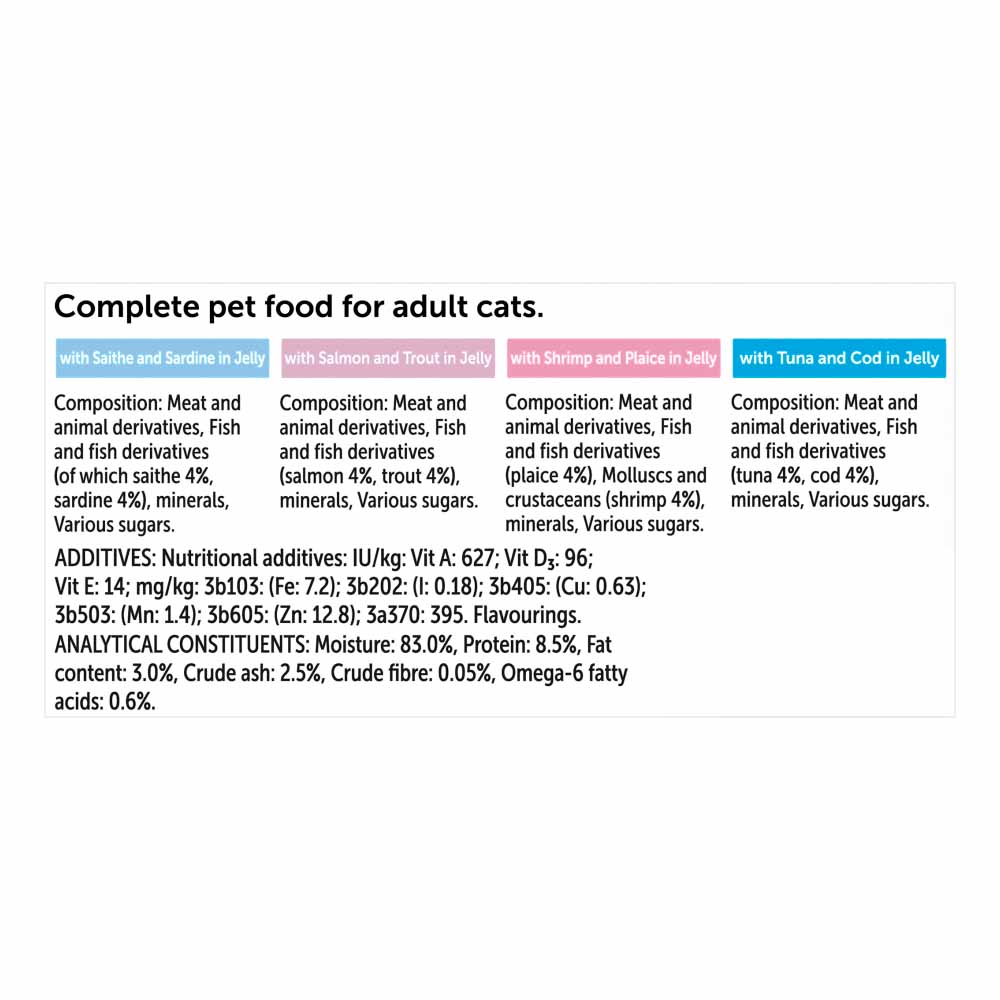 Felix Original Fish Selection In Jelly Cat Food 12 x 100g  Image 4