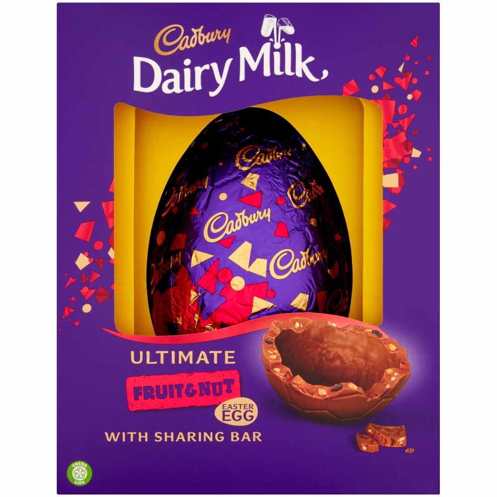 Cadbury Milk Chocolate Fruit and Nut Easter Egg 532g Image 1