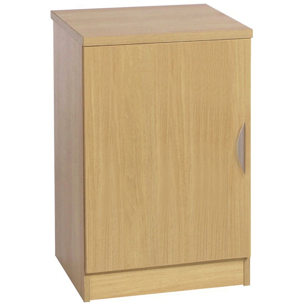 R White Cabinets Single Door Brown Desk Height Cupboard Image 2