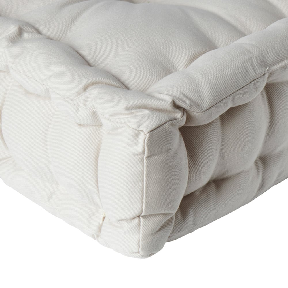 Wilko Cream Box Seat Pad 43 x 43cm Wilko