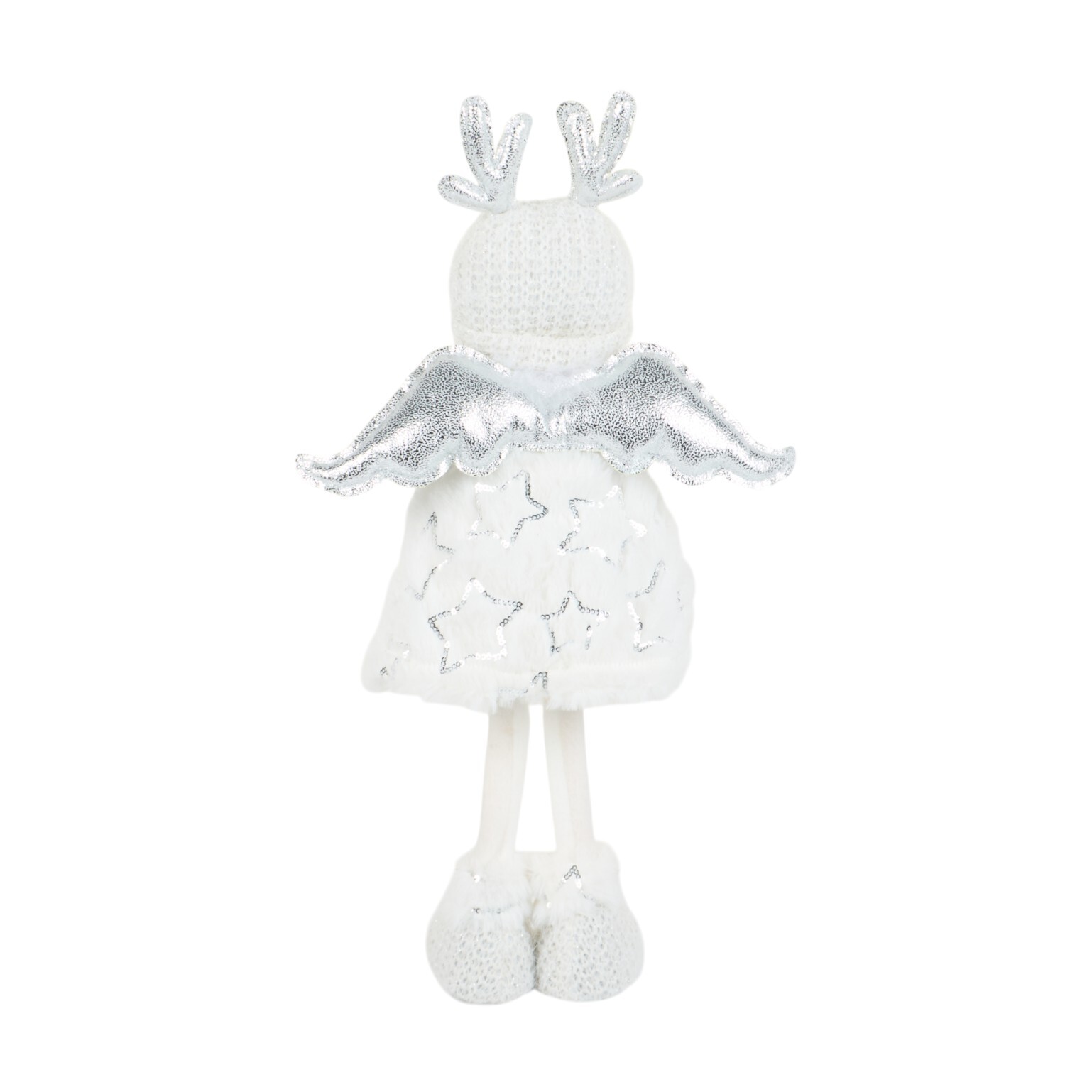 Festive Angel with LED Candle White Image 6