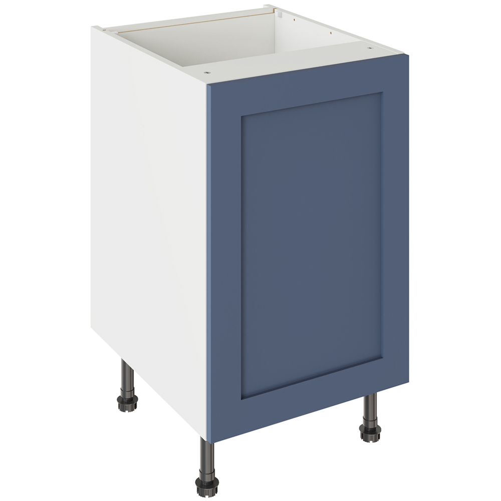 Kitchen Kit Shaker Matt Alby Blue Base Kitchen Cabinet Flatpack 500mm Image 1