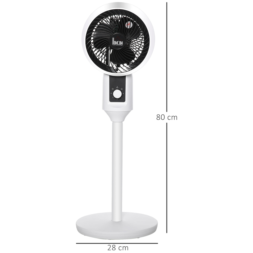 HOMCOM Black Pedestal Fan 32 inch Image 6