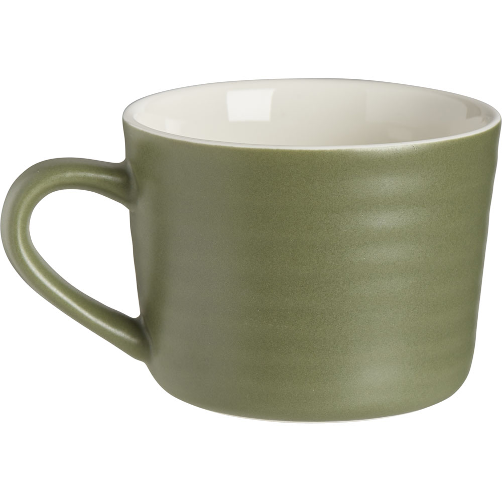 Wilko Green Ripple Mug Image 4