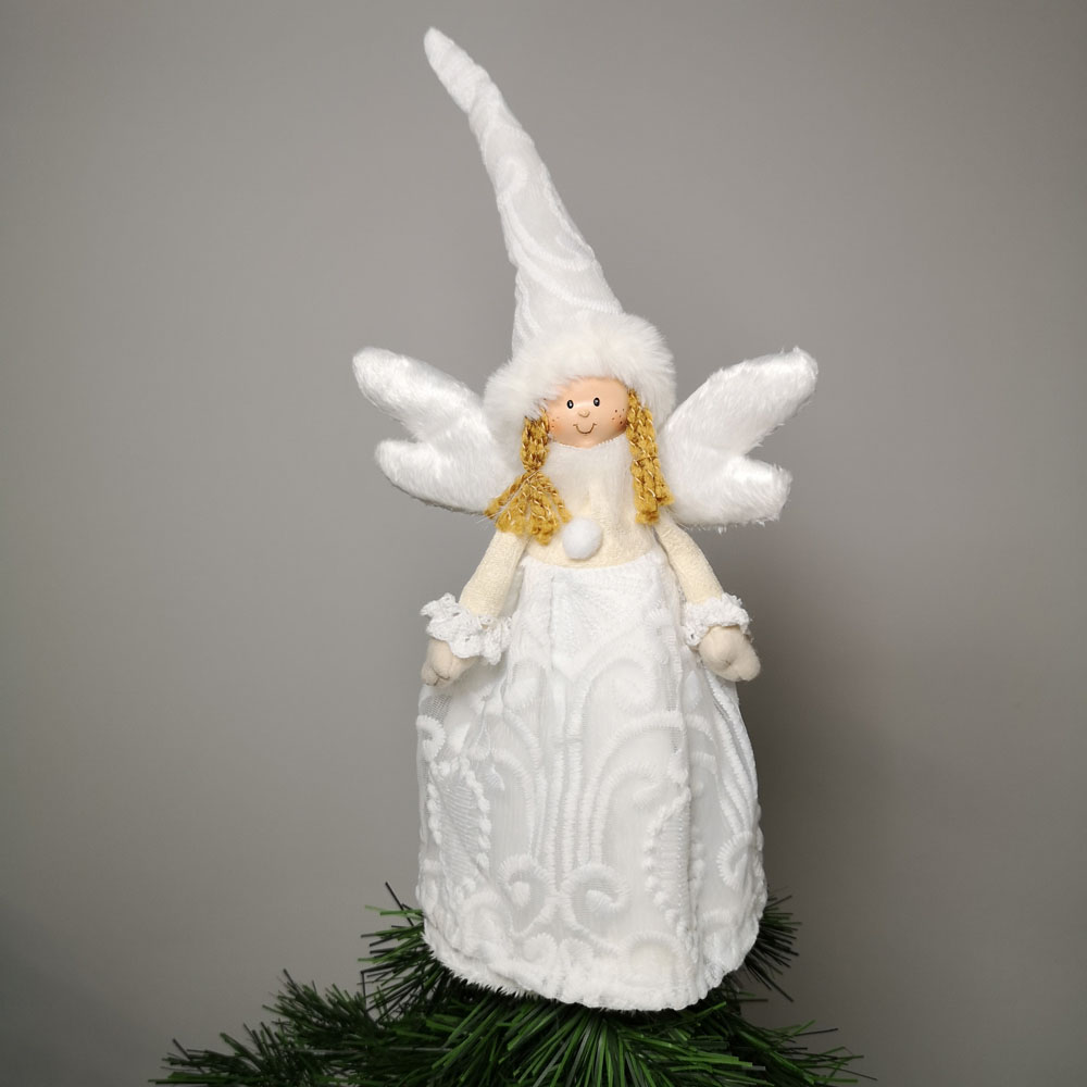 Premier Angel White Christmas Tree Topper 35cm Image 3