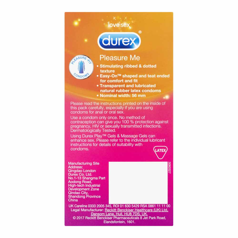 Durex Pleasure Me Condoms 12 pack Image 3