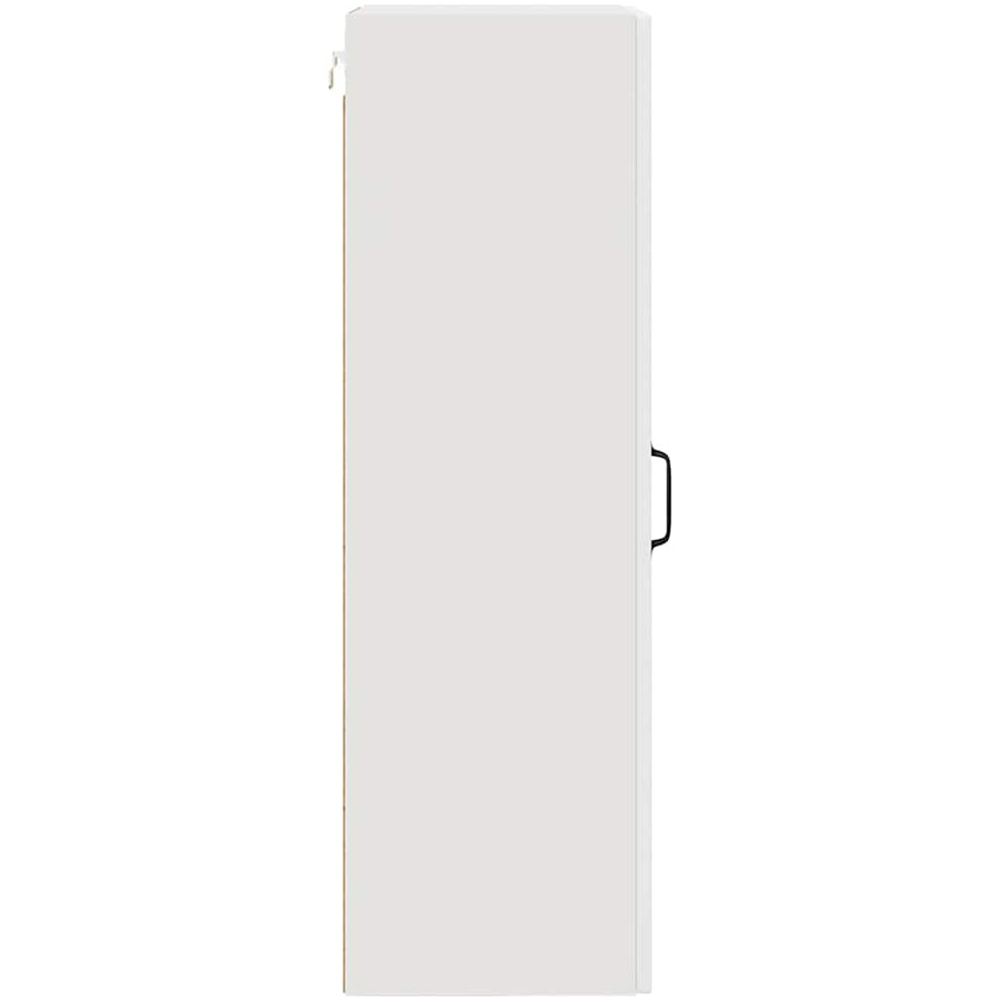 vidaXL Single Glass Door White Kitchen Wall Cabinet Image 6