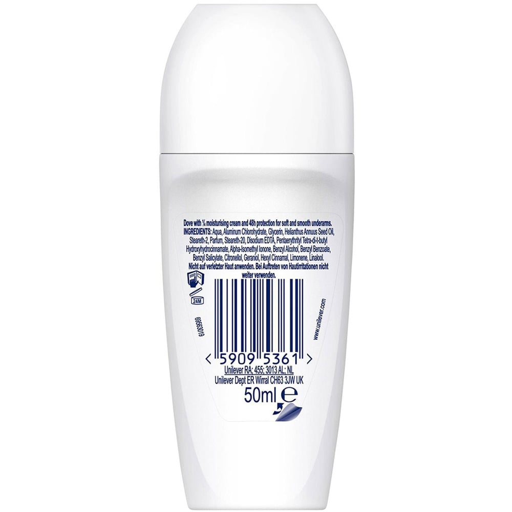 Dove Classic Fresh Anti-Perspirant Roll On 50ml 36 Pack Image 3