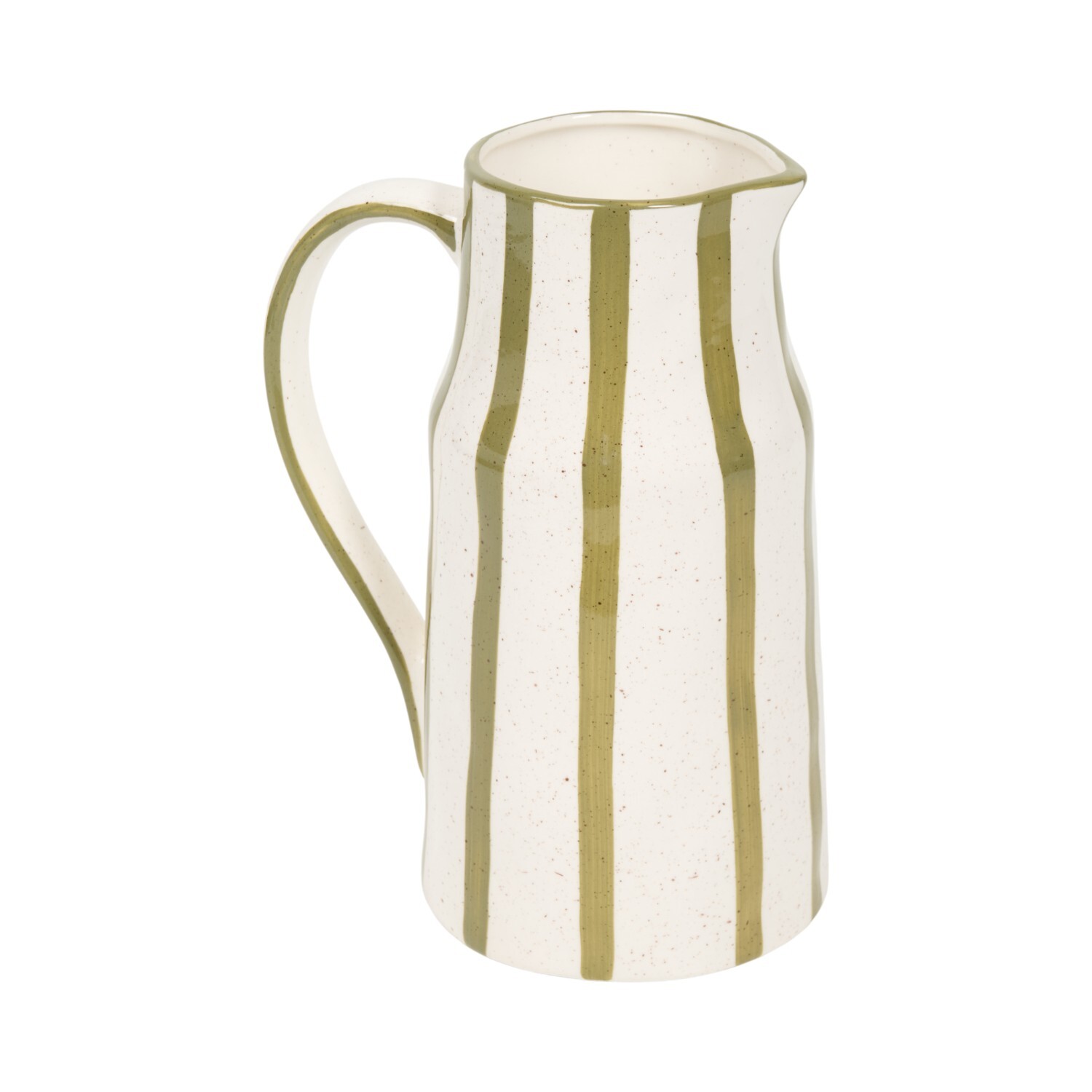 Freya Striped Ceramic Jug Image 4