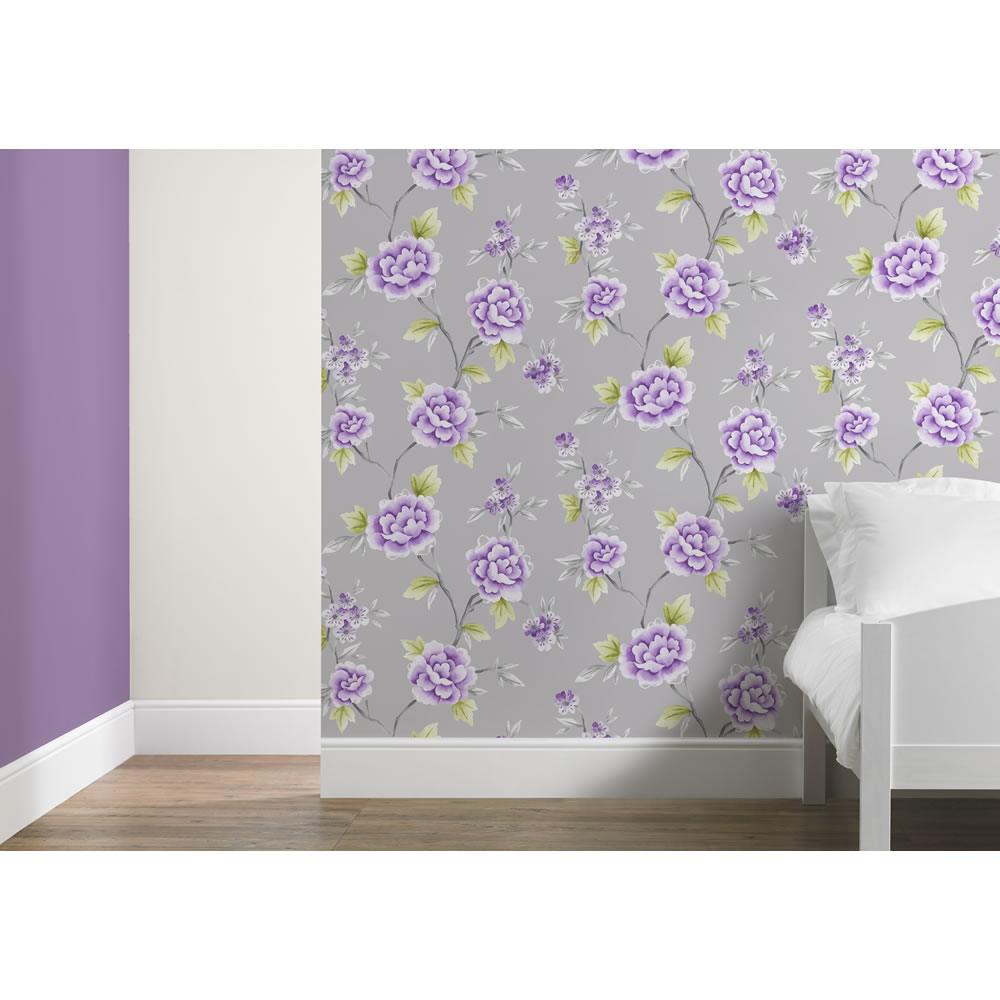 Fresco Wallpaper Chinese Blossom Wilko