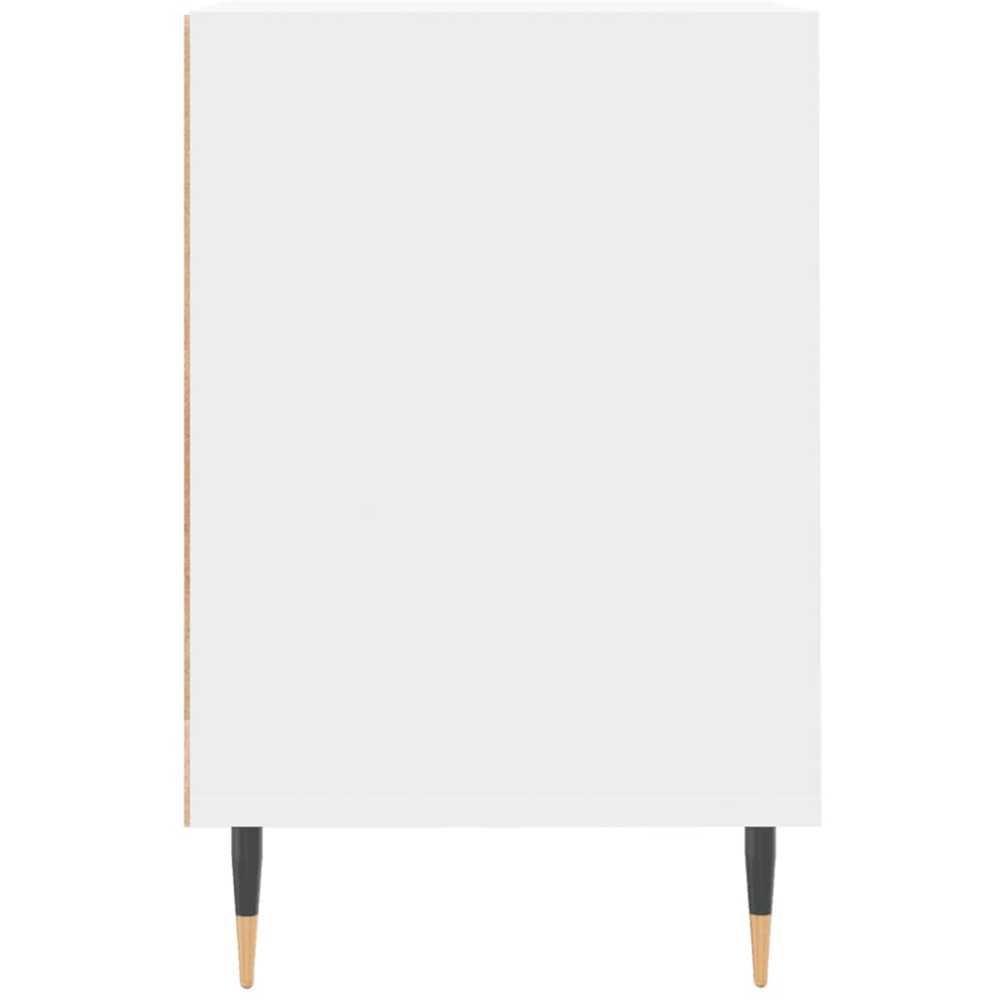 vidaXL 2 Door 4 Shelf White TV Cabinet Image 7