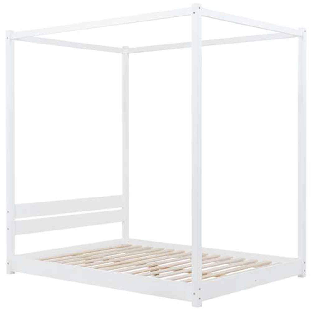 Darwin King Size White Four Poster Bed Image 2