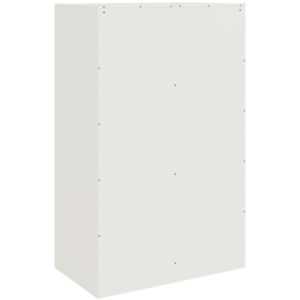 vidaXL 2 Door White Steel Sideboard Image 8