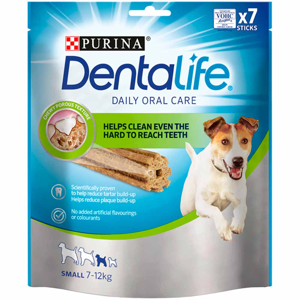 Dentalife 7 Pack Daily Oral Care Chew Sticks Small Dog Treats 7 x 16g Image 2