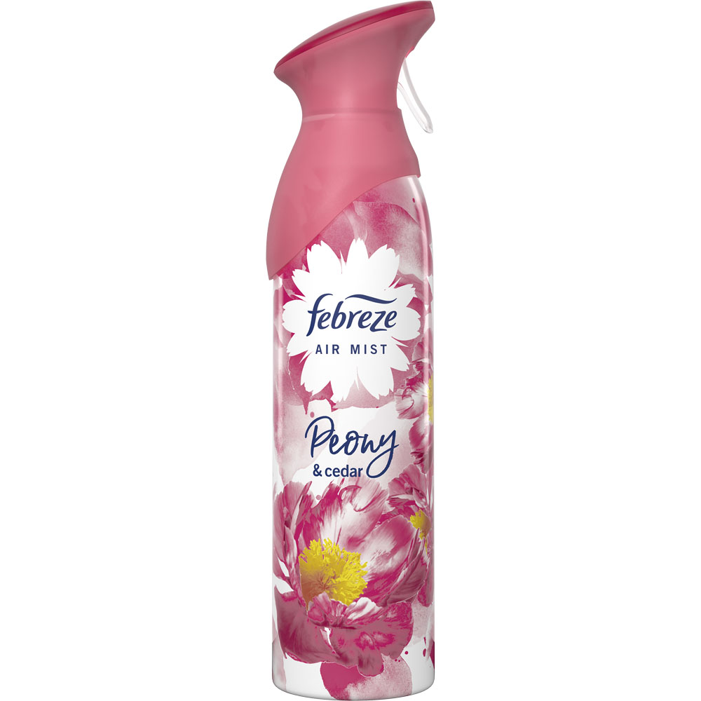 Febreze Peony and Cedar Aerosol Air Freshener Spray 300ml Image 1