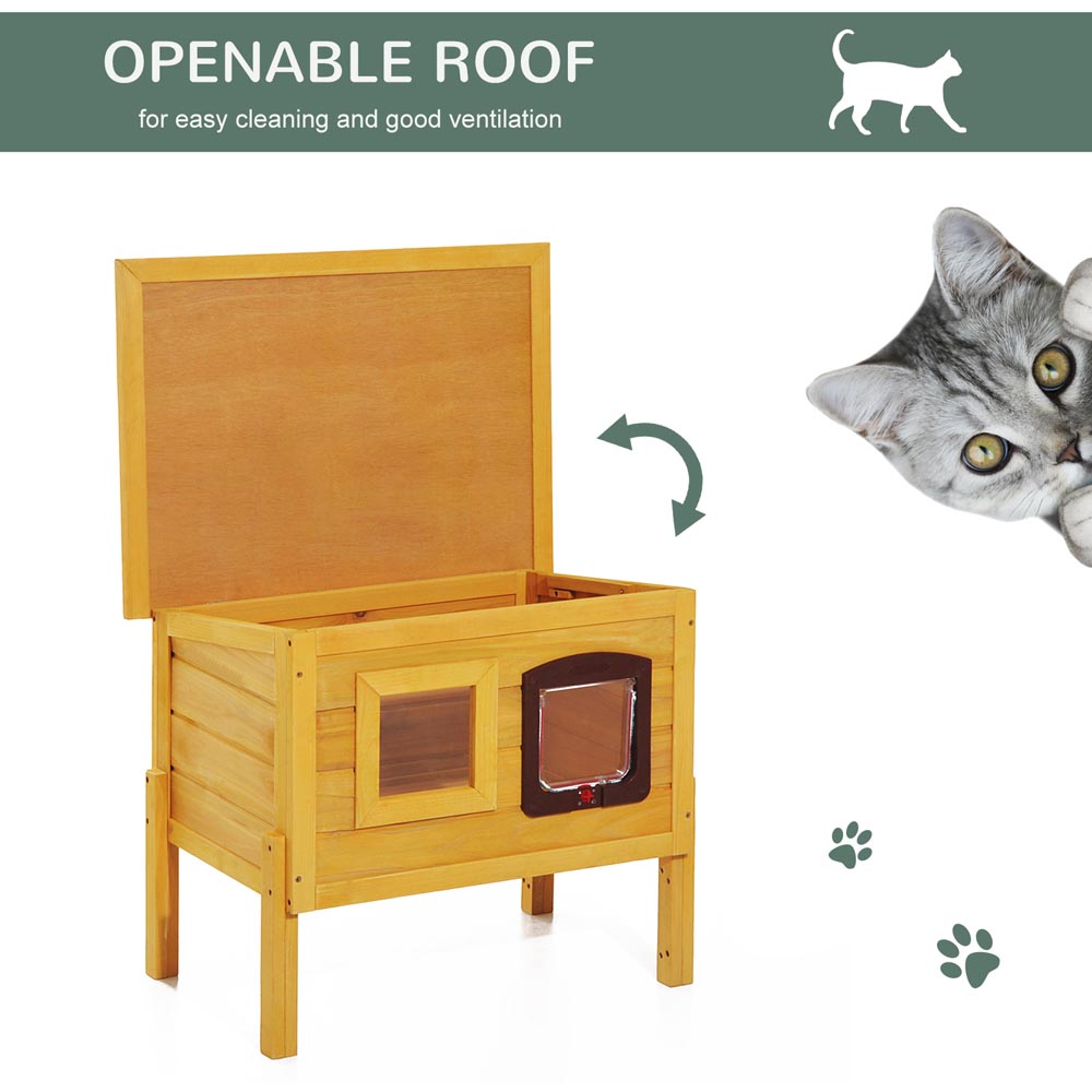 PawHut Wooden Outdoor Pet Play Home Image 6