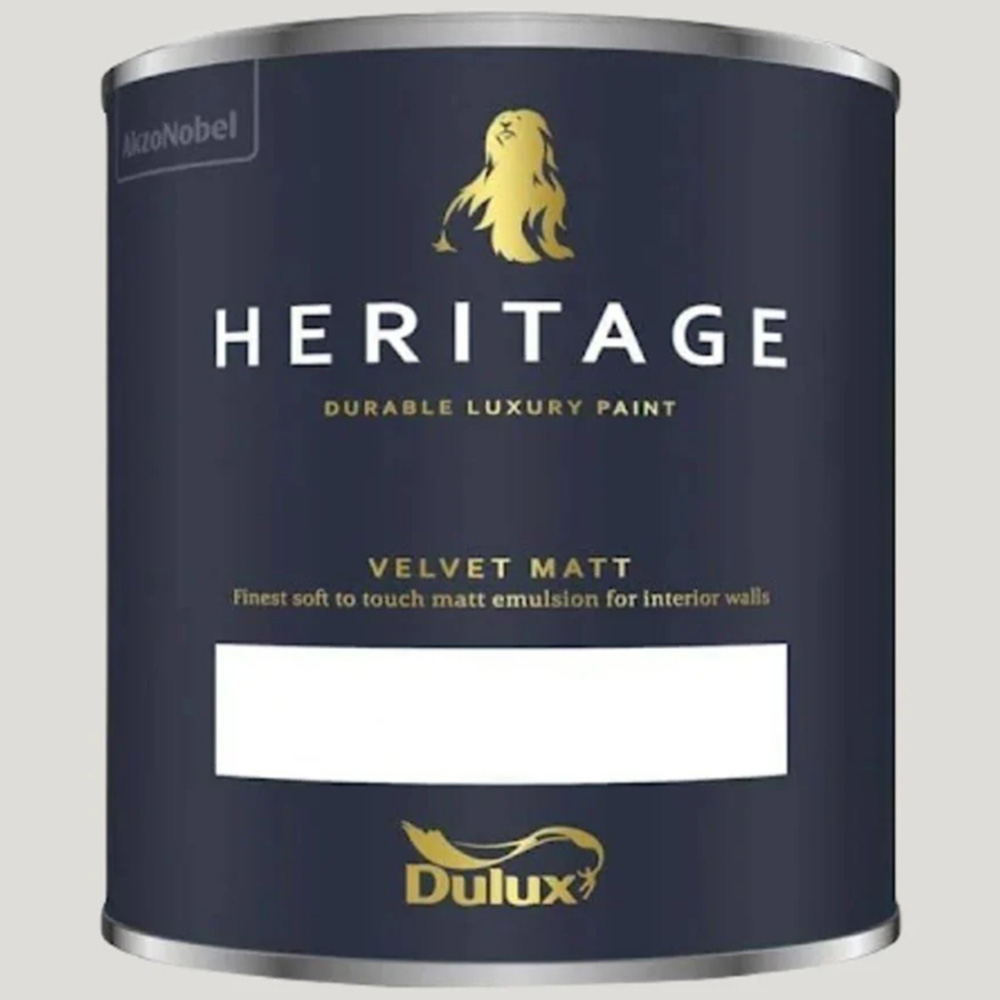 Dulux Heritage Walls and Ceilings Romney Wool Velvet Matt Emulsion Paint 1L Image 2