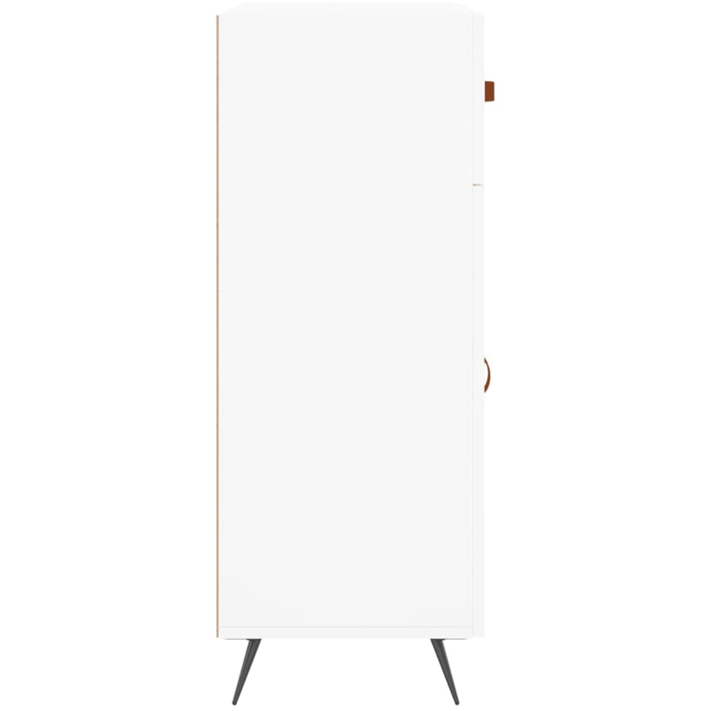 vidaXL 2 Door 2 Drawer White Sideboard Image 7
